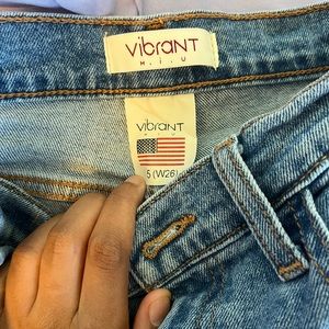 Vibrant ripped jeans size 5